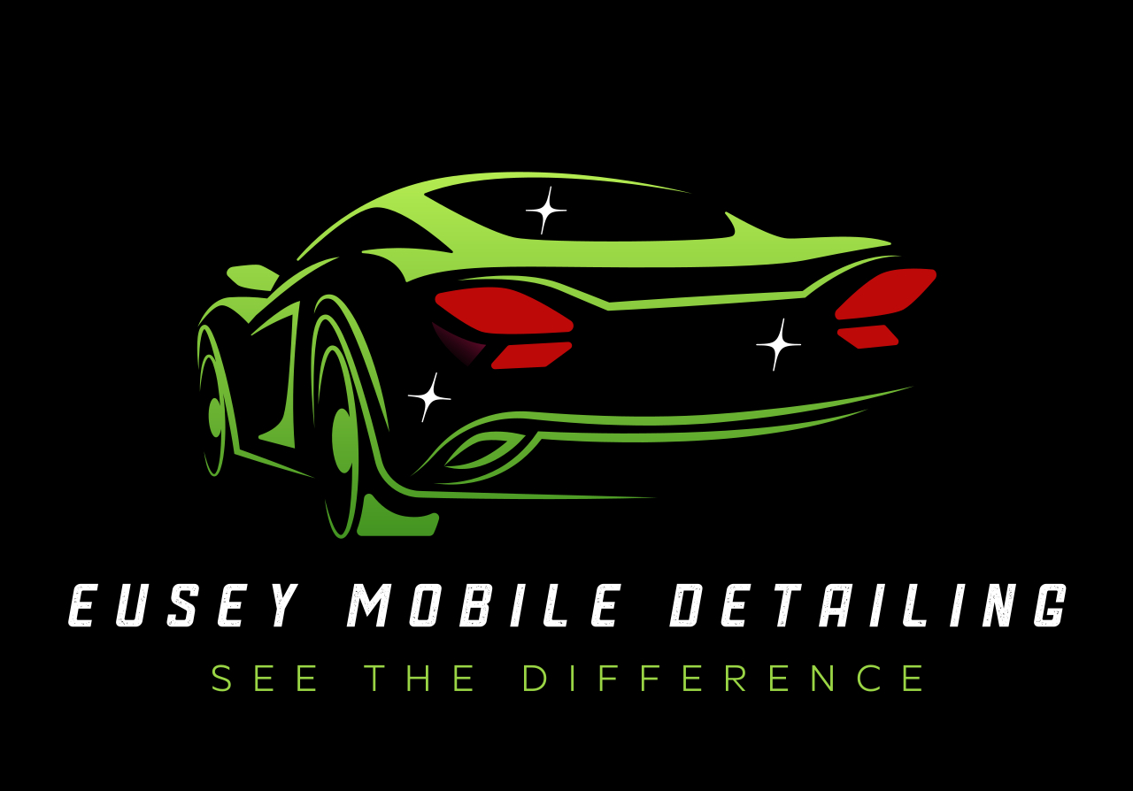 Eusey Mobile Detailing Logo in the header